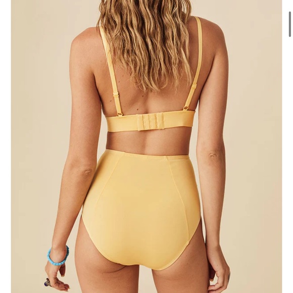 NWT Spell Yellow Boudoir bottoms and bra top Small and Medium - Picture 2 of 3